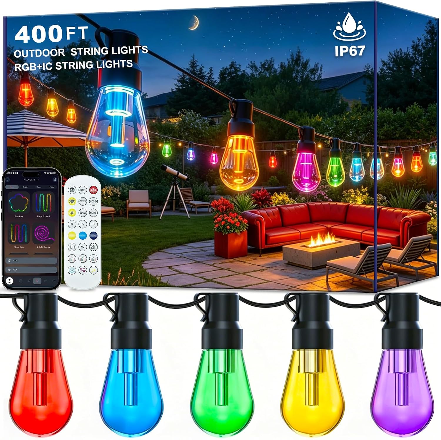 Four-Hundred-Foot Outdoor String Lights