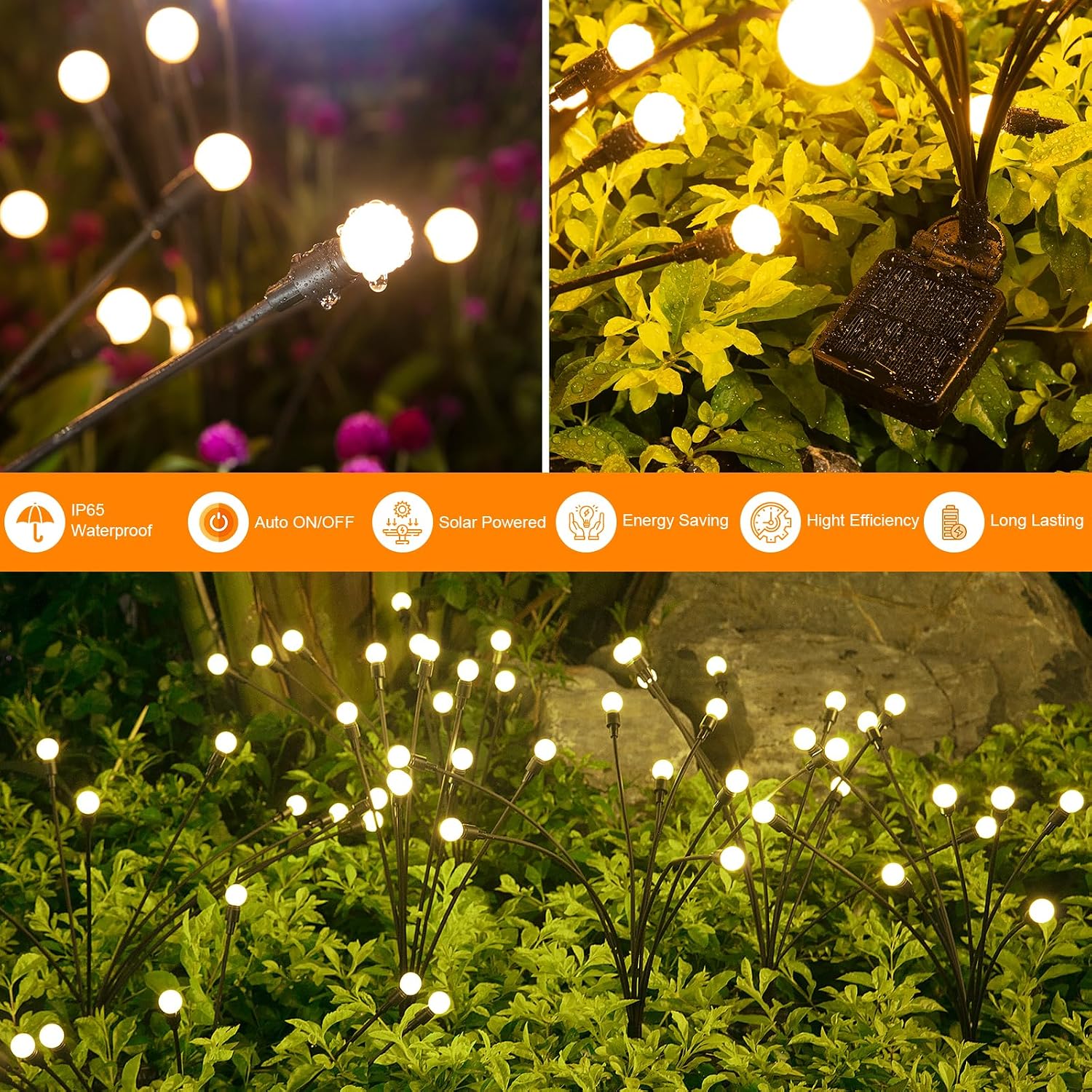 Four-Pack Solar Firefly Lights - Image 4