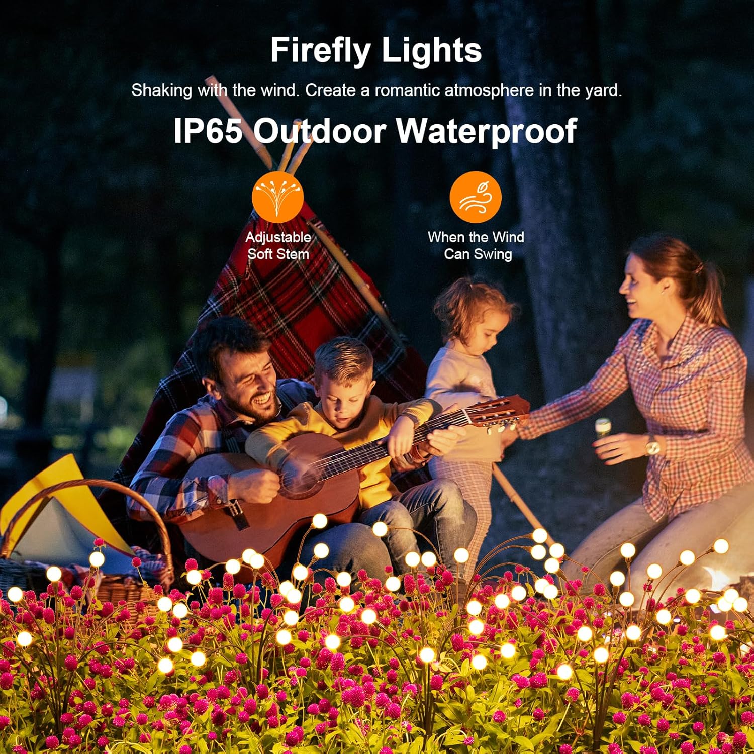 Four-Pack Solar Firefly Lights - Image 6