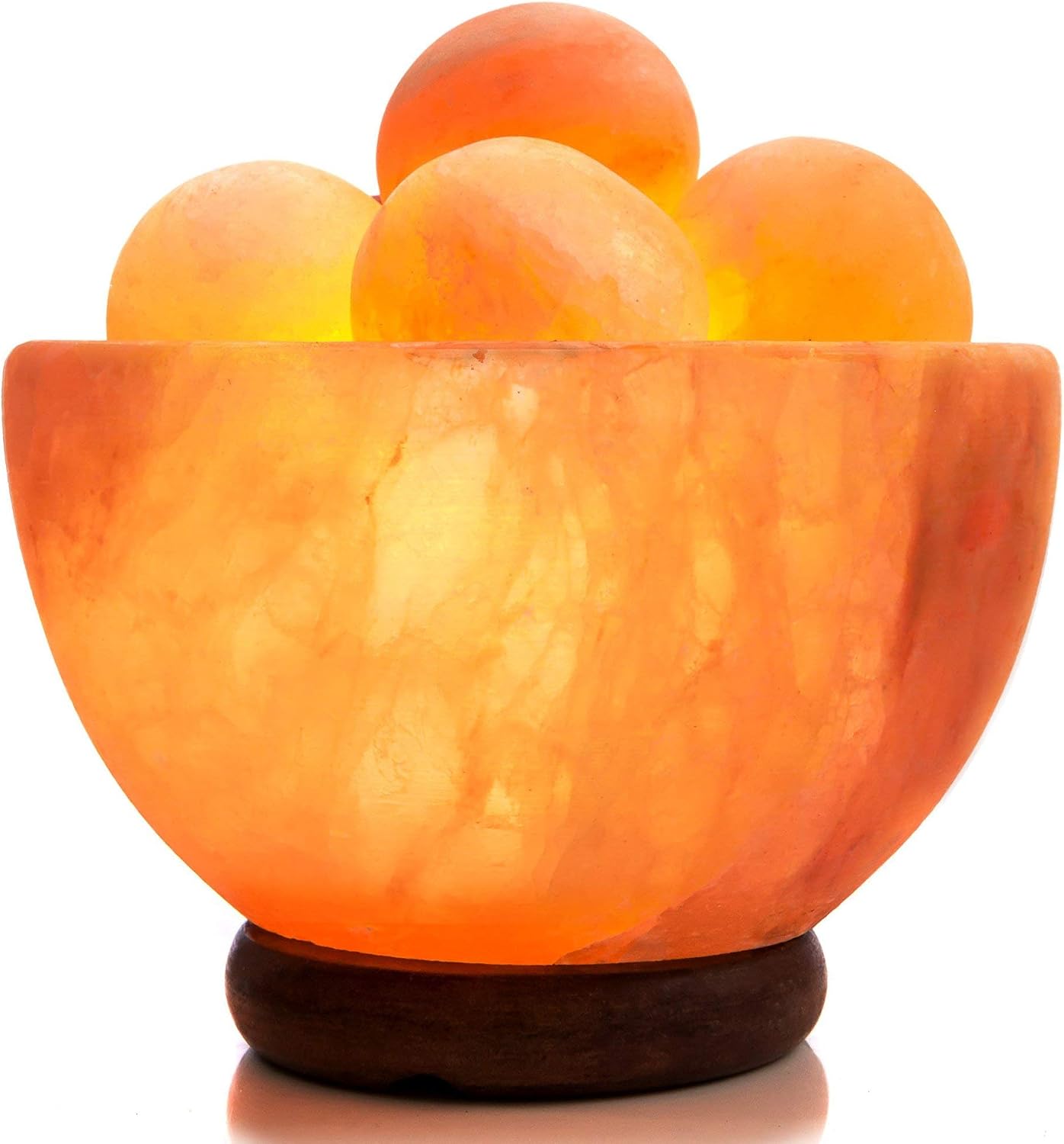 Salt Lamp Bowl with Stones
