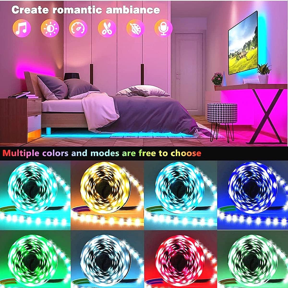 Two-Roll Music Sync Strip Lights - Image 5