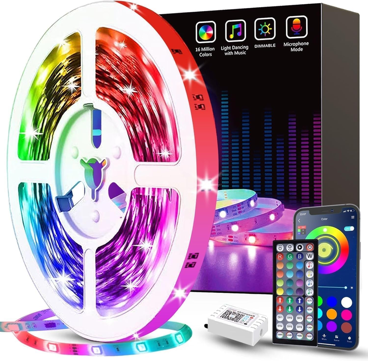 Two-Roll Music Sync Strip Lights - Image 9